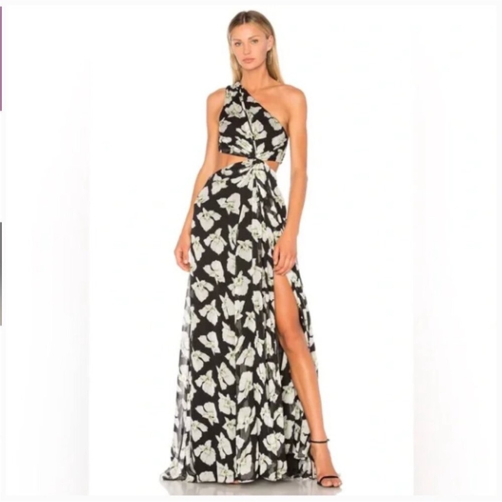 Cinq à Sept Black and White Floral Dress. Worn once
